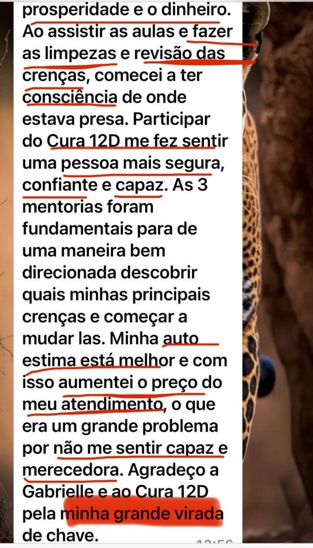 Depoimento de aluna
