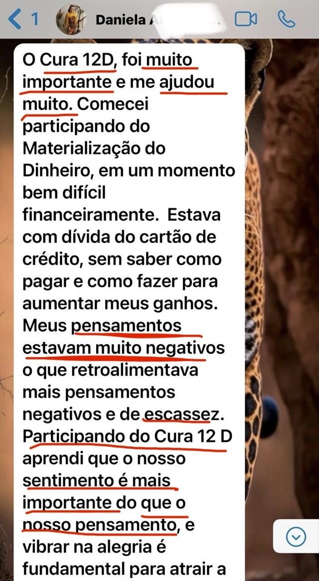 Depoimento de aluna
