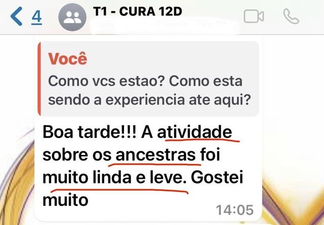 Depoimento de aluna