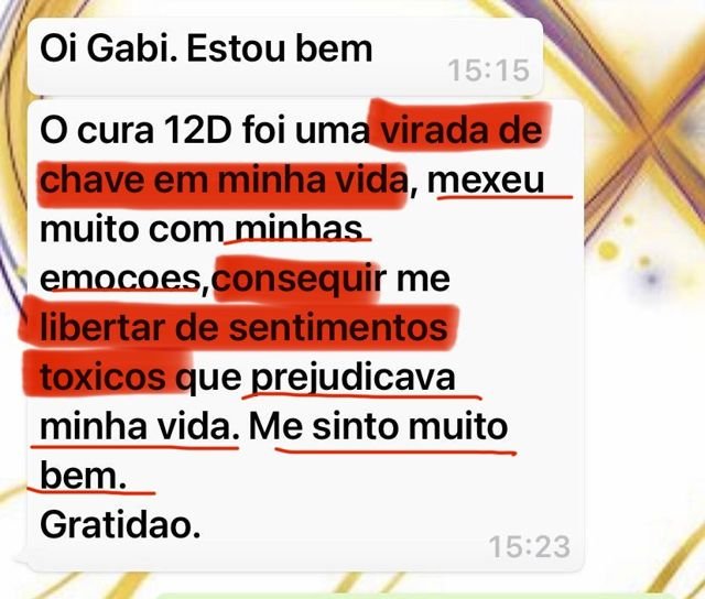 Depoimento de aluna