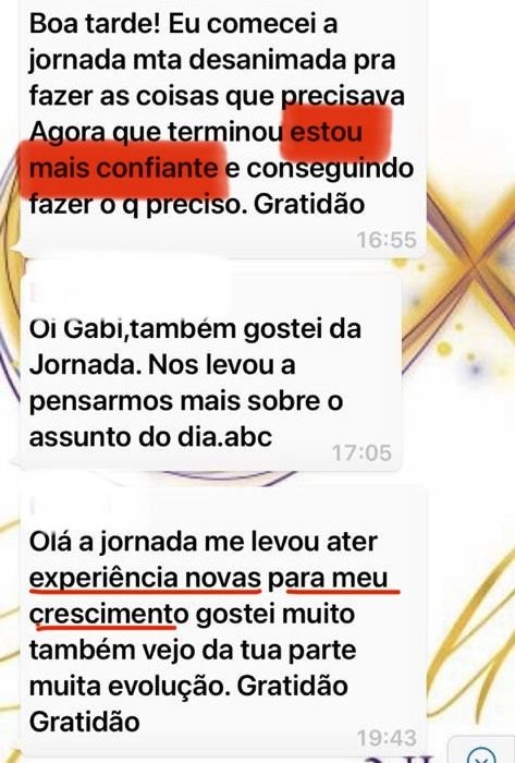 Depoimento de aluna