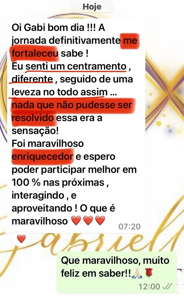 Depoimento de aluna