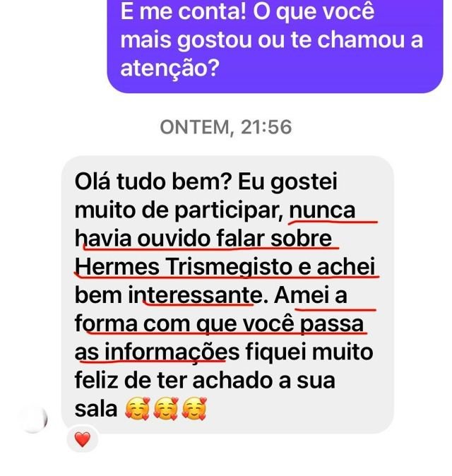 Depoimento de aluna